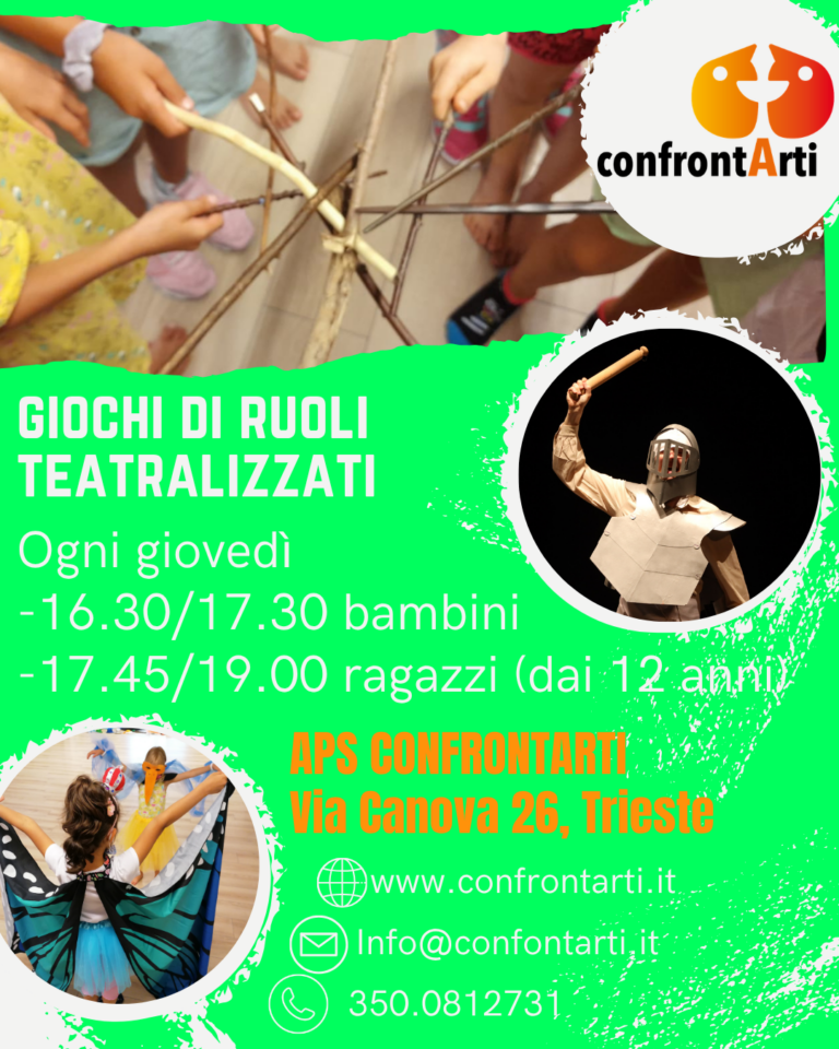 Giochi di Ruolo Teatralizzati (7-11 / 12+)