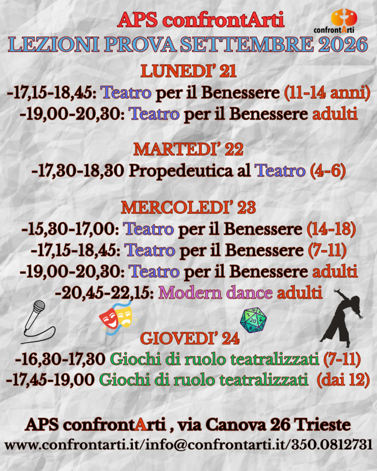 Locandina Lezione di prova 